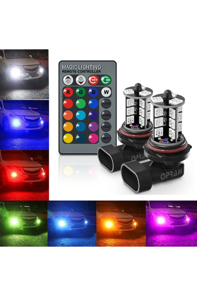 Choice مصباح ضباب LED H4 عدد 2 قطعة، H8 H11 H3 H7 5050SMD 9005 Hb3 H27 880 88...