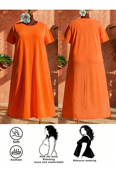 Sheya Rochie maxi, portocaliu