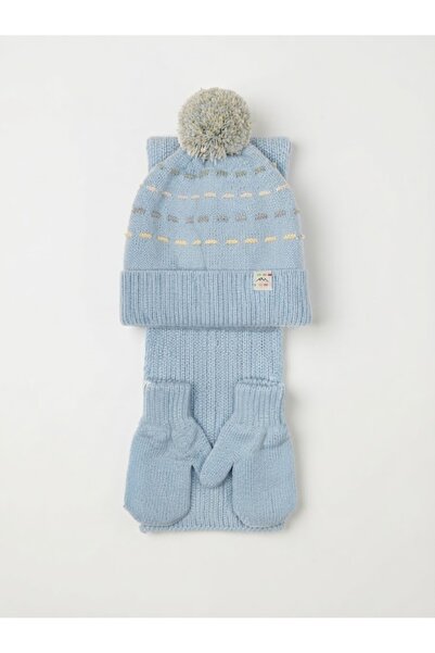 Fonem Fo 5193 Anı 3-Piece Scarf, Beanie, Glove Set