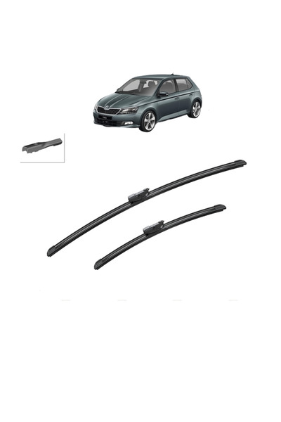 Bosch Set of 2 Wipers for SKODA FABIA III (NJ3) 2014-2021, for windshield, Ae...