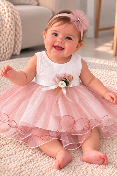 Harry&Millie Baby Girl Mevlüt Dress Tailored Dress Set with Flowers Full Set