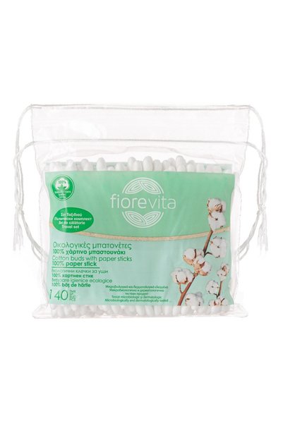 Fiorevita Bețișoare de bumbac, 140 bucăți, Pachet de călătorie