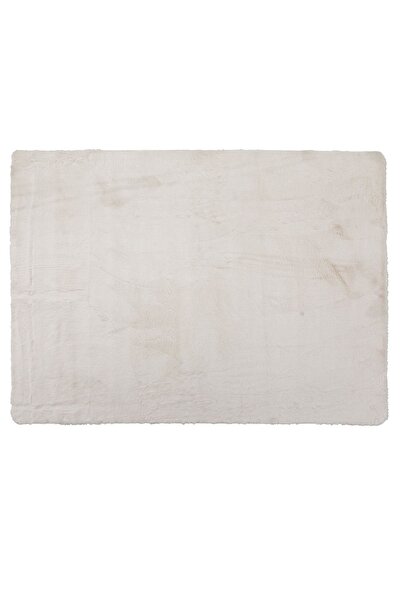 OEM Covor decorativ alb din blană artificială de iepure 190x140cm