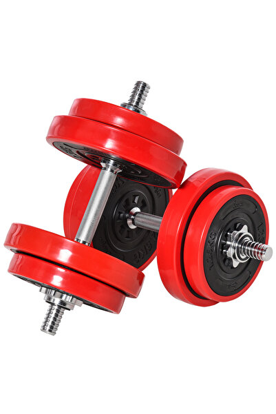 Generic Brand Set reglabil 20 kg 2-în-1 (gantere și bară) pentru fitness acas...