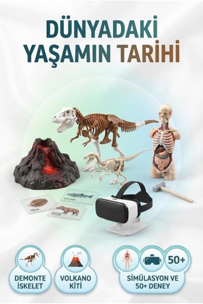 Tıfıl Toys Lisanslı Clemen-toni Dünyadaki Yaşamın Tarihi Seti - Sanal Gerçekl...