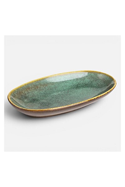 OEM Platou din Ceramică Verde pentru Finger Food 14,5x8,5cm – pentru sushi, t...
