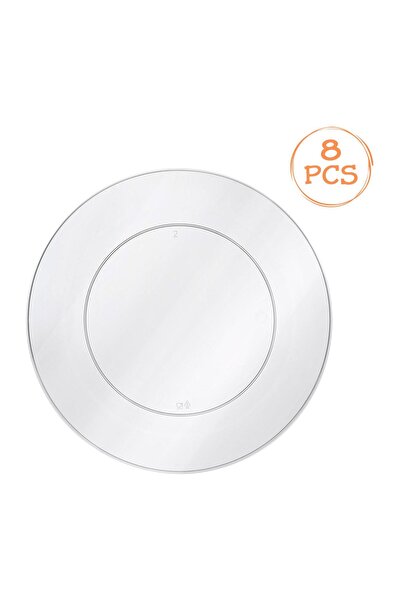 OEM Set Farfurii Intinse Reutilizabile din Plastic Transparent 15cm, 8buc – r...