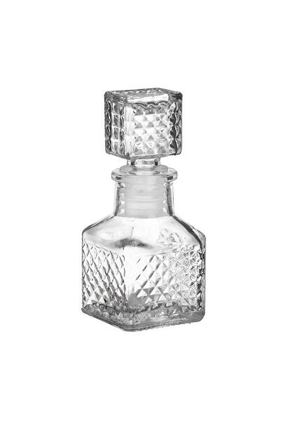 OEM Sticla Transparenta Patrata cu Model Reliefat pentru Lichior 50ml – accen...