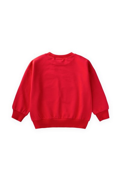 Cigit İnce Mevsimlik Sweatshirt 1-7 Yaş Kırmızı