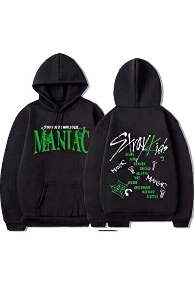 Vordevia Φούτερ Maniac Stray Kids από βαμβάκι με στάμπα, 3 κλωστών, σε υπερμε...