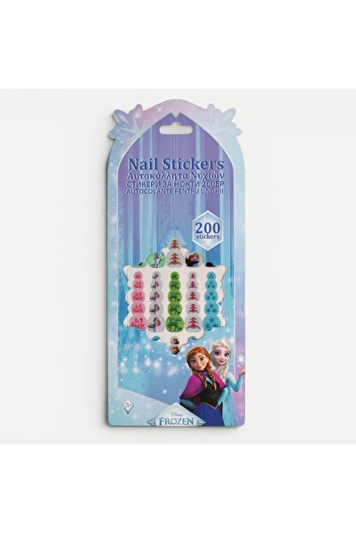 Disney Autocolante pentru unghii Frozen 2 pentru copii - 200 bucăți