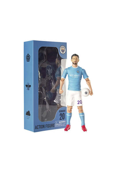 Banbo Toys Football Player Figurine Bernardo Silva Socker 20 Cm Manchester Ci...