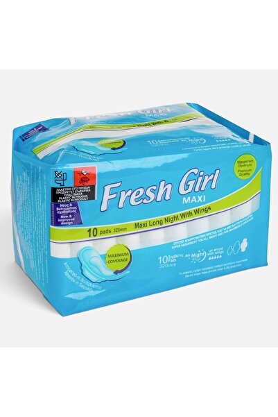 OEM Fresh Girl Maxi Long Night Cu Aripioare - 10 Bucăți