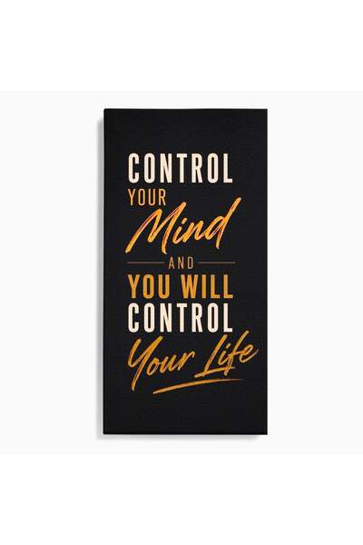 Luxcanva Tablou Canvas Controlul Mintii 70x140 cm pe Sasiu Lemn Motivational ...