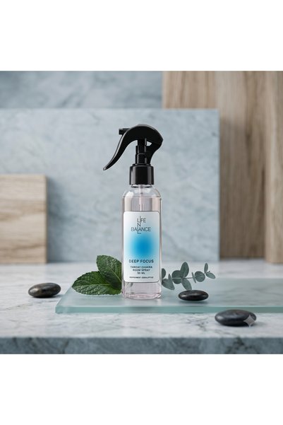 Lifenbalance Deep focus | Peppermint & Eucalyptus — Throat Chakra Room Spray 50 ml