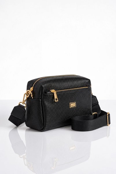 VIATOX VX-1441 Geantă crossbody pentru femei, cu 3 compartimente, din piele a...