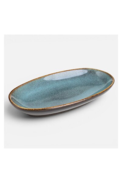 OEM Platou din Ceramică Albastră pentru Finger Food 14,5x8,5cm – pentru sushi...
