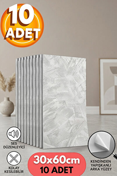 Bien Home 10 Adet, Gerçek Duvar Hissi Modern Beton Görünüm Desenli Pvc Mat Pa...