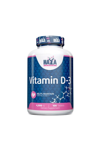 haya labs Vitamina D-3 4000 UI / 100 comprimate / 100g.
