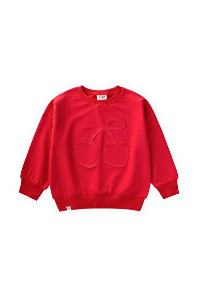 Cigit İnce Mevsimlik Sweatshirt 1-7 Yaş Kırmızı
