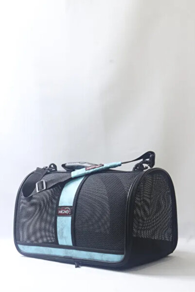 Migno FLYBAG Safir Fileli Model Kedi Köpek Taşıma Çantaları - Turkuaz