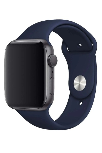 Alstrap Apple Watch 12-11-10 (46mm) 9 8 7 (45mm) 6 5 4 SE (44mm) Uyumlu Silik...
