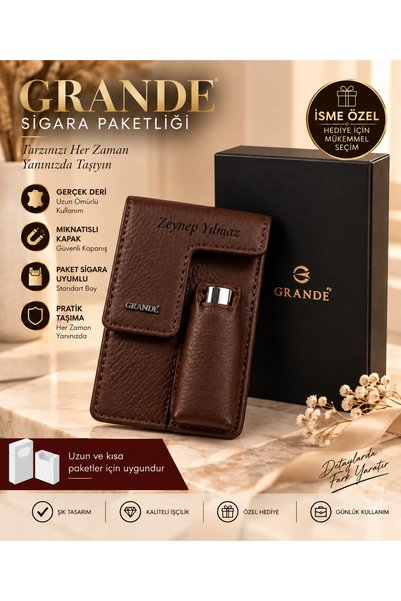 Grande 451 Hakiki Deri Sigaralık