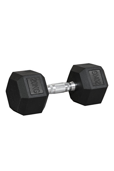 Generic Brand Ganteră din fontă cu mâner striat (1 x 20 kg) – Potrivită pentr...