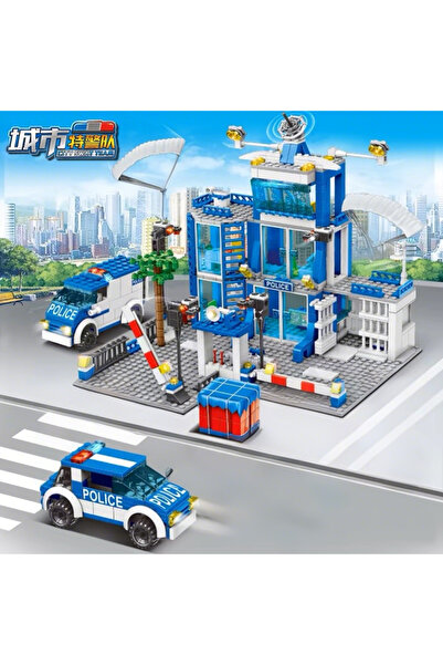 Choice No box no light City Police Station Building Block Group Boy DIY Car B...