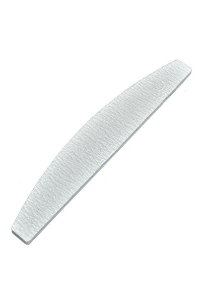 OEM Pilă de unghii curbată, argintie, granulație 180/220