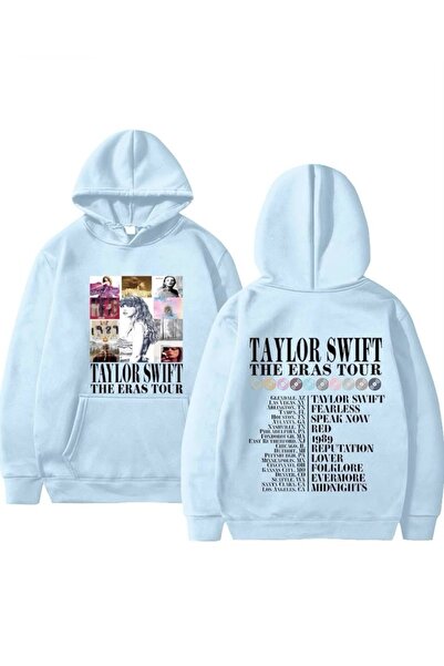 Vordevia Φούτερ από βαμβάκι με στάμπα Taylor Swift, 3 κλωστών, ριζωτό, oversized