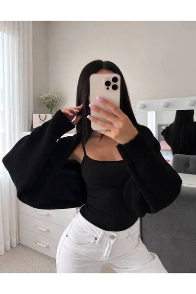 FLEX FASHION Cardigan din tricotaje acrilice pentru femei, stil street fashio...