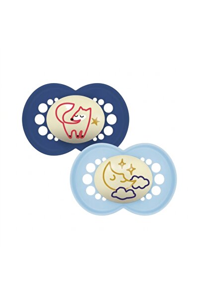 MAM baby MAM Original Night Planet Love Ορθοδοντικές Πιπίλες, Σετ 2 τεμαχίων,...