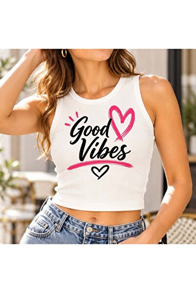 Bk Gift Zero Sleeve Ribbed Crop Blouse - Flexible Lycra Casual Crop-14