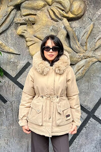 sunfyre Warm Water-Repellent Regular Fit Hooded Italian Coat Model Sun581