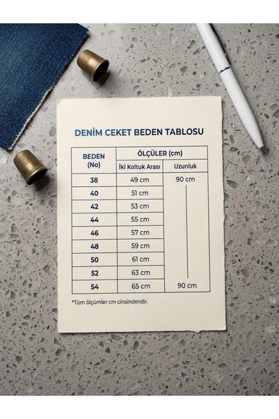 Züvara ENSAR CLOTHING Jachetă lungă din denim elastic pentru femei, cu nasturi și buzunare