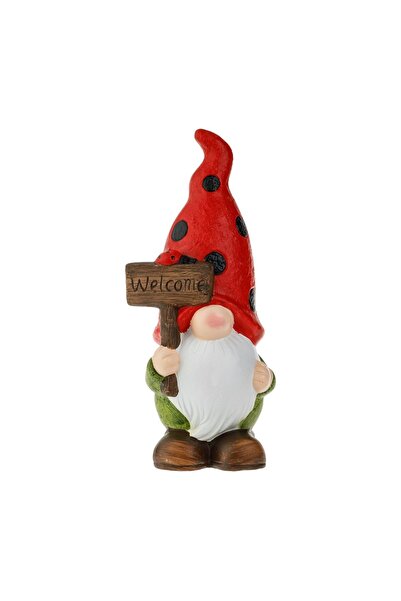 OEM Spiridus Ceramic Decorativ Welcome de Gradina 14x10x30cm – accent decorat...