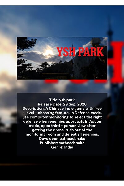 OEM Αφίσα Ινφογραφικό Parc Ysh, Μοντέρνο Σχέδιο, Χαρτόνι Premium 250γρ., A4