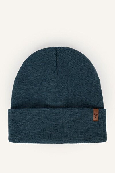DeFacto Men's Woven Label Knitwear Beanie (26 Wn)
