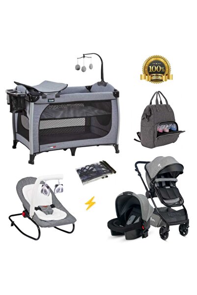4KİDS Bebek Çeyiz Seti Yeni Doğan Set Travel Sistem Bebek Arabası Alüminyum Park Beşik Oyun Parkı Ana kucağı