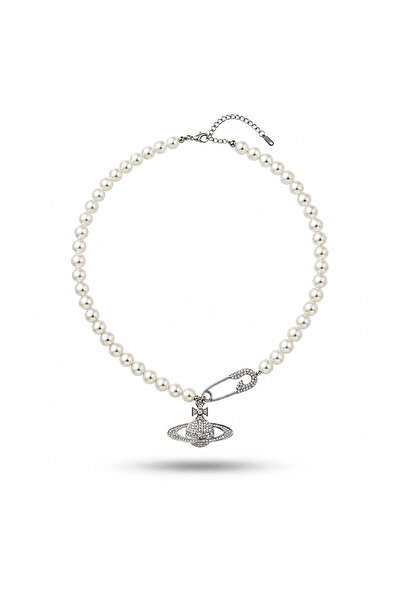h&b design jewel İncili Gezegen Kolye