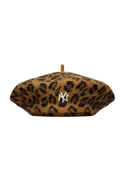NEW ERA Leopard Patterned Women's Beret Neyyan Stnblk