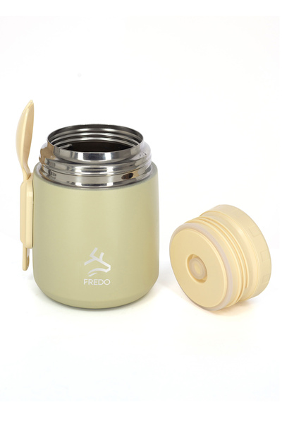FMS | FREDO Duo Dine | 500 ML | Sıcak & Soğuk Yemek Termosu | Krem |