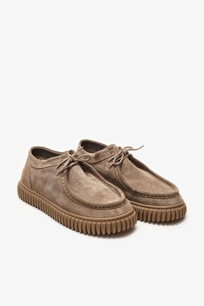 Louis Cardy Mira Mink Suede Leather Fur Moccasin Loafer