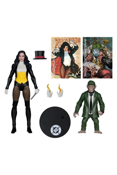 Mcfarlane DC Multiverse Ediție de Colecție # 53 Figurina articulata Zatanna cu Detective Chimp 18 cm