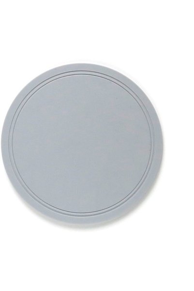 Morvena Picks Set de 2 suporturi de masă și subpahare din silicon, gri, termo...