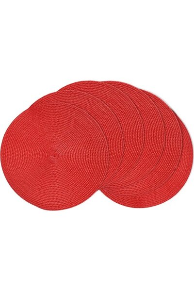 Morvena Picks Suporturi rotunde pentru farfurii - Set de 6 piese - Lavabile -...