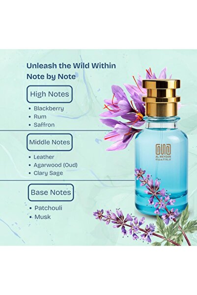 OUD AL MEYDAN Oil Based Perfume for Men & Women – Impression of Accorrd Oudd Byerado – Crafted with Notes of Leather, Fruity Oud, Warm Spices, Rum & Patchouli – Long Lasting Oil Perfume (200 ML)