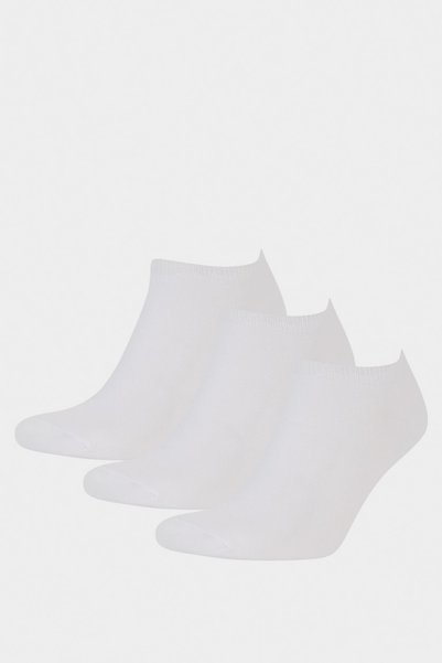 DeFacto Women's 3-Pack Cotton Booties Socks F5650Axns