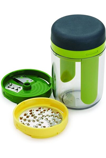 Morvena Picks Tăietor spiralat 3-în-1 - Inclus. Tavă de colectare - Oțel inox...